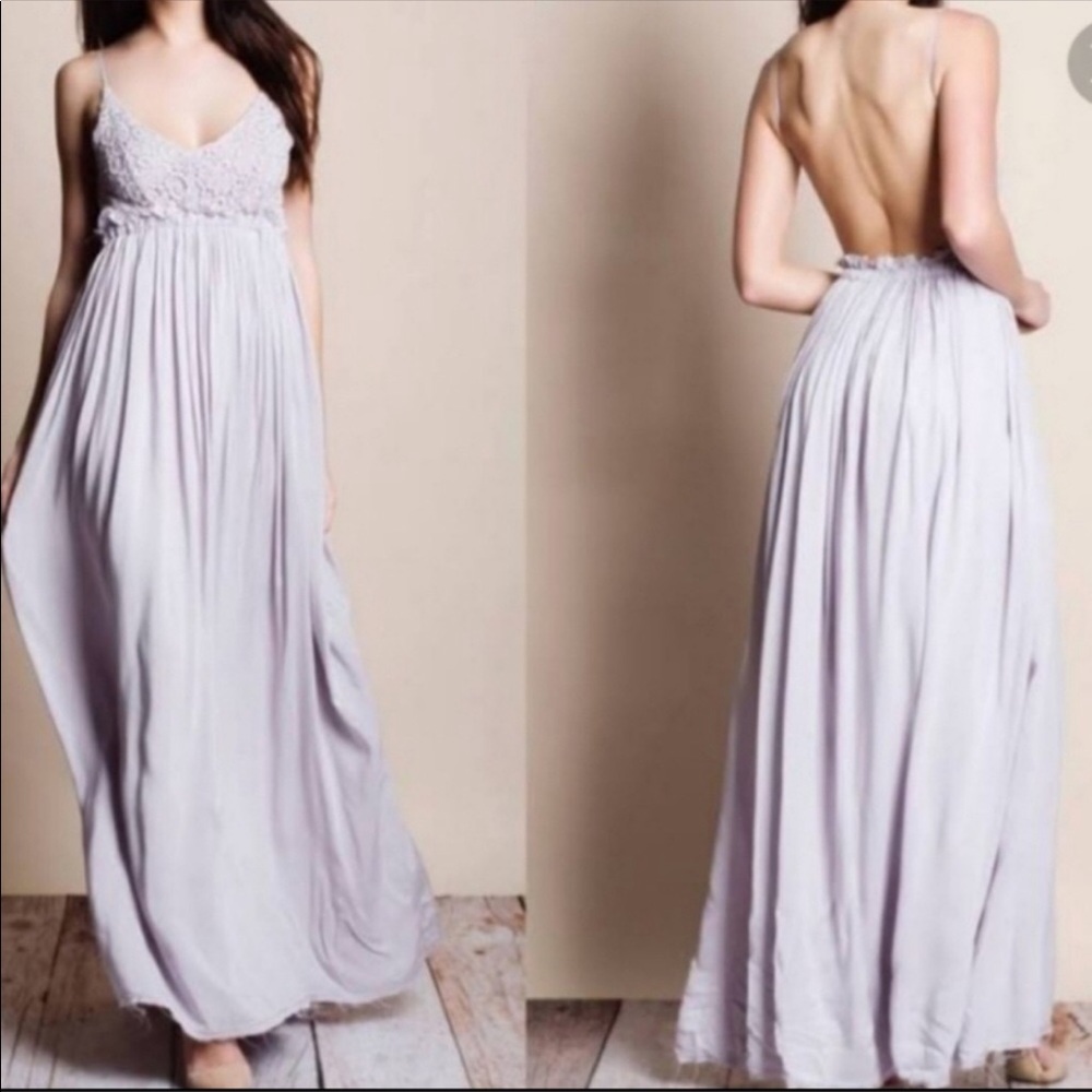 Wishlist size small boho backless lilac dress - Picture 6 of 6